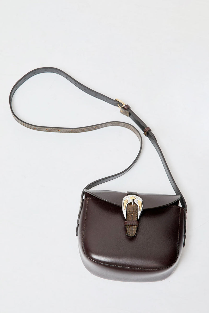 Herbert Frere Soeur Le Sab June Boston Bag in Choco and Batiste Kaki