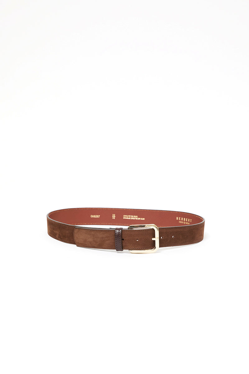 Herbert Frere Soeur La Creek Nabuk Belt in Castano and Choco
