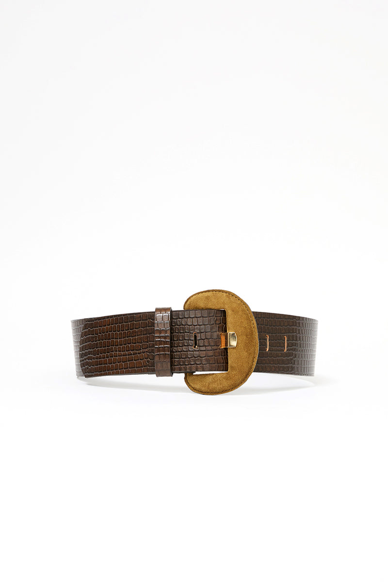 Herbert Frere Soeur La Mirabel Belt in Batiste Kaki and Bronze