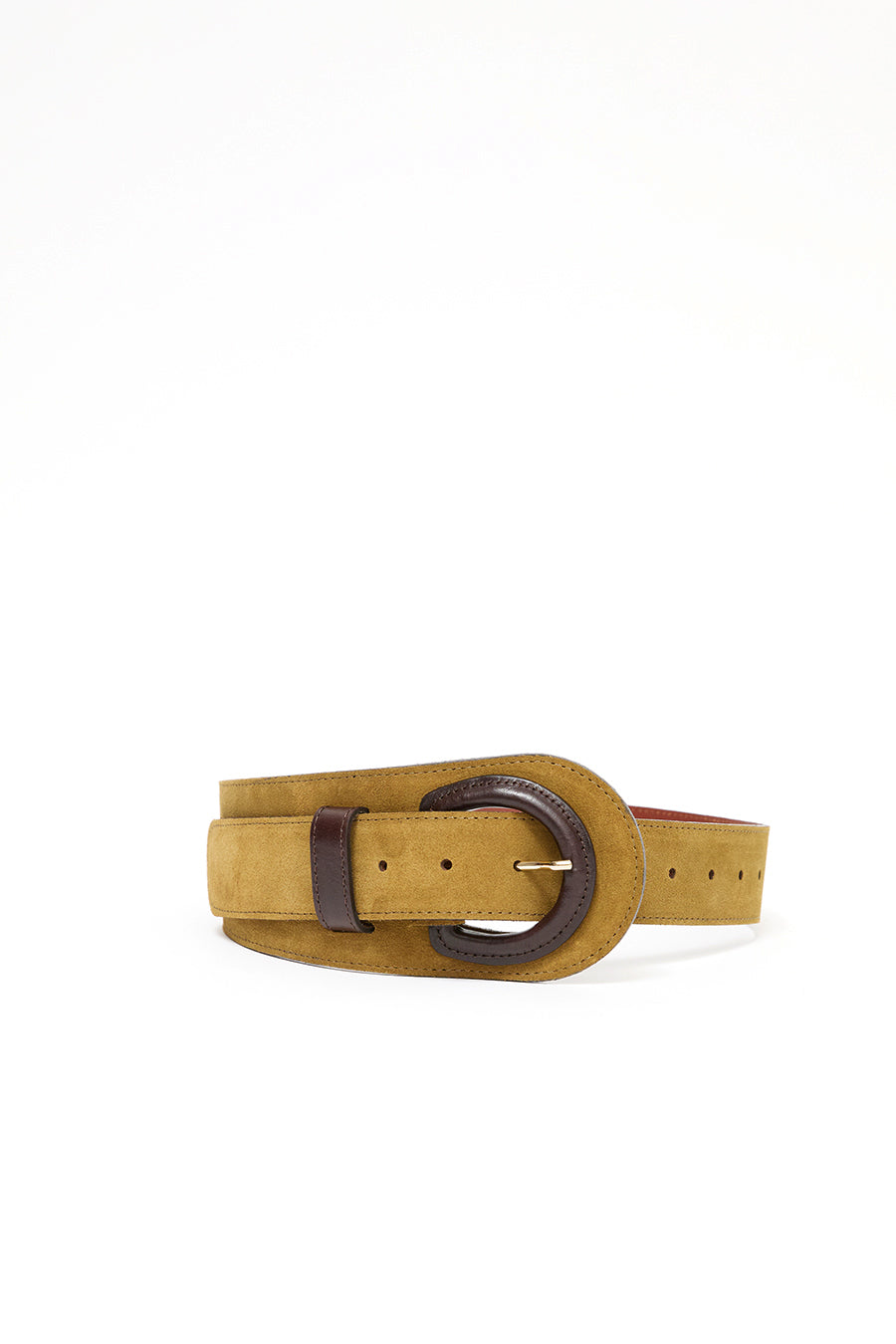 Herbert Frere Soeur La Guerande Velours Belt in Bronze