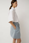Highlight Studio Denim Pleats Skirt in Nostalgic Blue