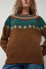 HOWLIN' Future Fantasy Fairisle Sweater in Nut