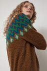 HOWLIN' Future Fantasy Fairisle Sweater in Nut