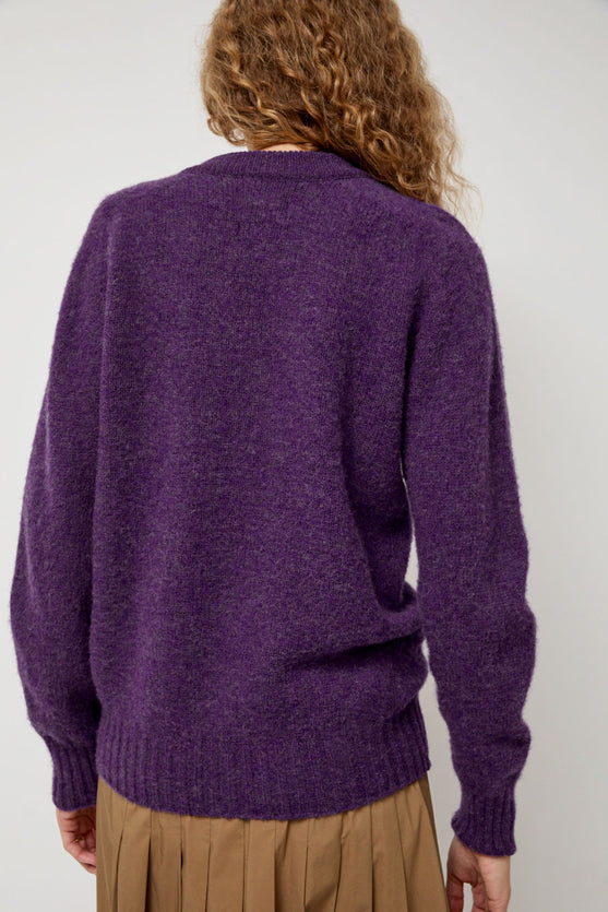 HOWLIN' Future Memories V Neck Sweater in Lavender