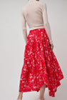 INSHADE Flared Skirt in Red Floral