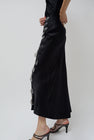 INSHADE Long Sequin Skirt in Black