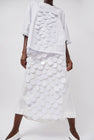 INSHADE Long Sequin Skirt in White