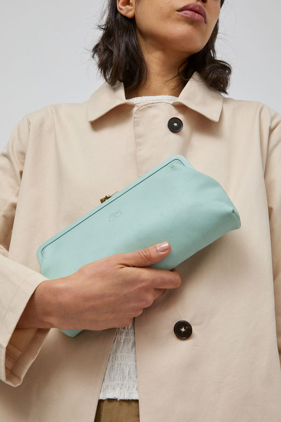 Il Bisonte Manuela Clutch in Celeste Botticelle – No.6 Store