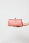 Il Bisonte Classic Clutch in Grapefruit