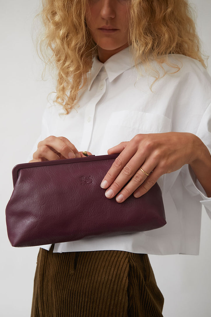 Il Bisonte Classic Clutch in Iris