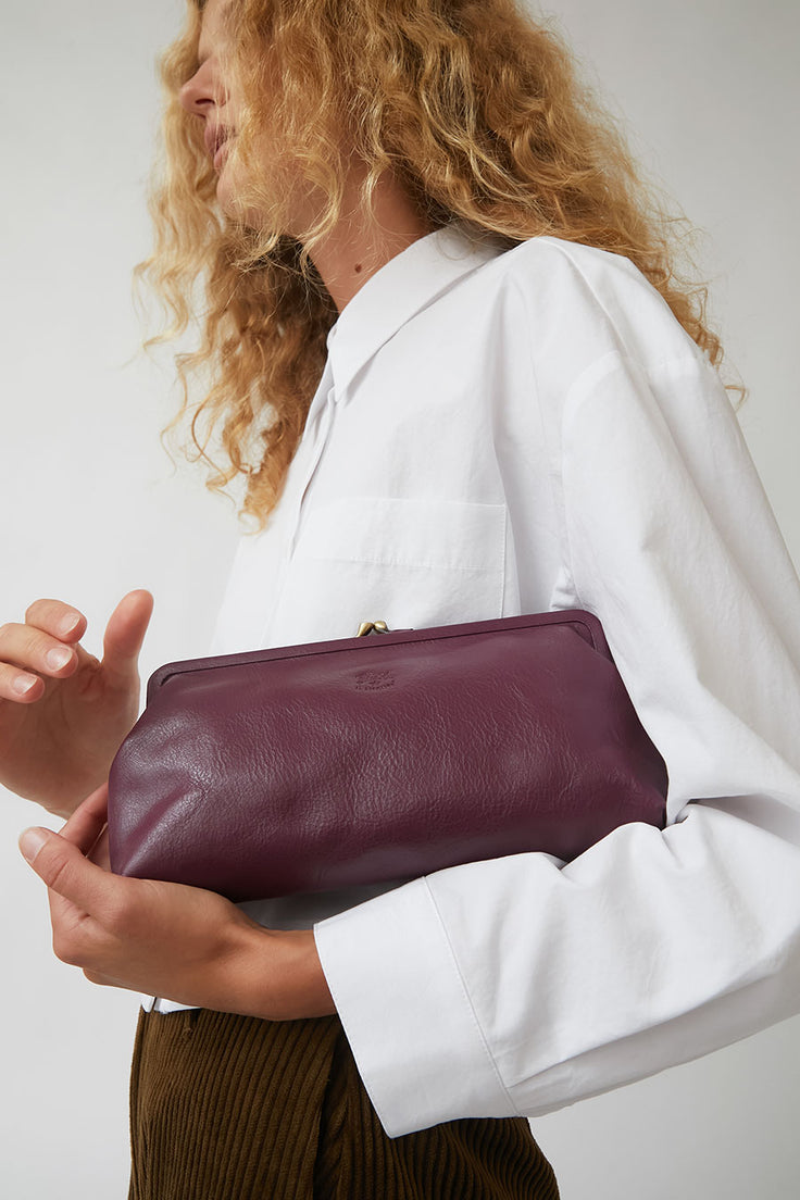 Il Bisonte Classic Clutch in Iris