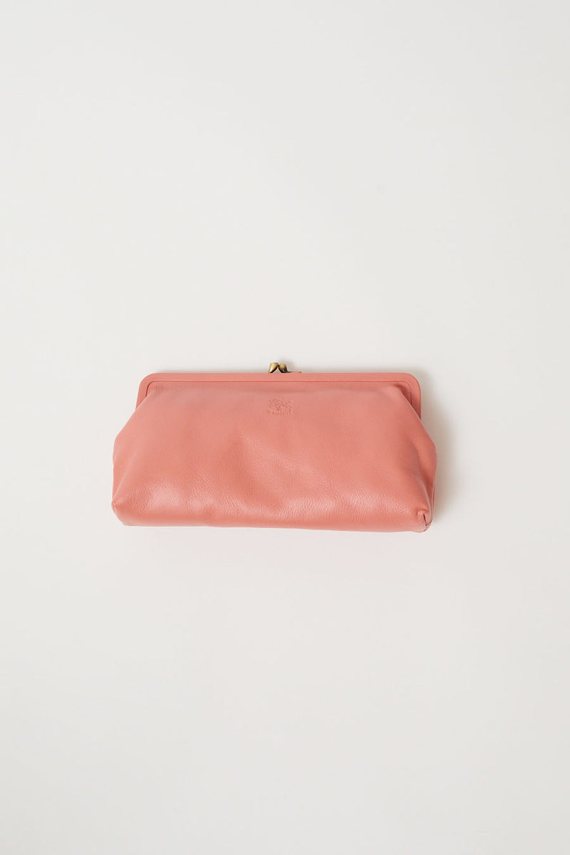 Il Bisonte Classic Clutch in Grapefruit