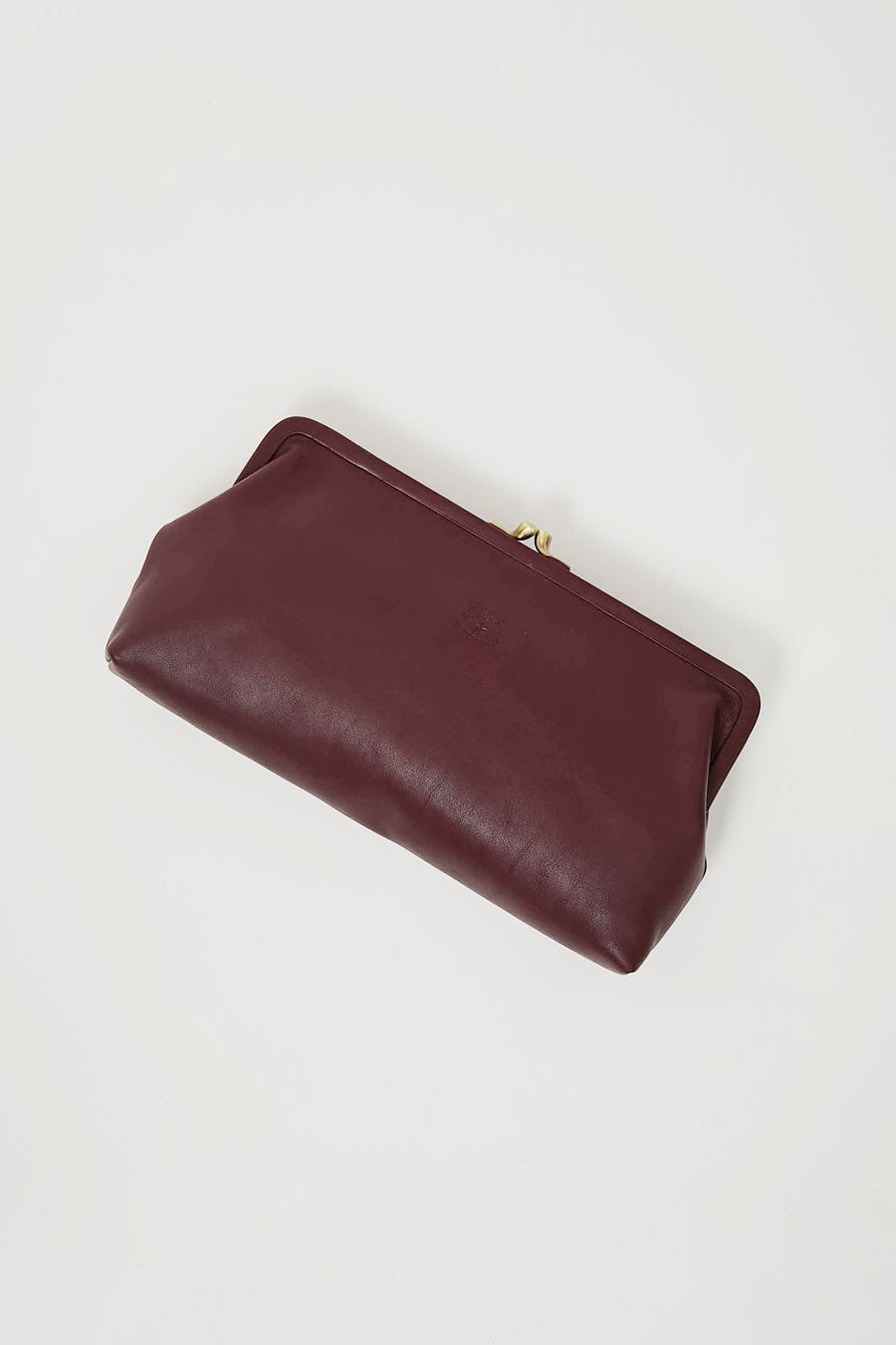 Il Bisonte Manuela Clutch in Amarena