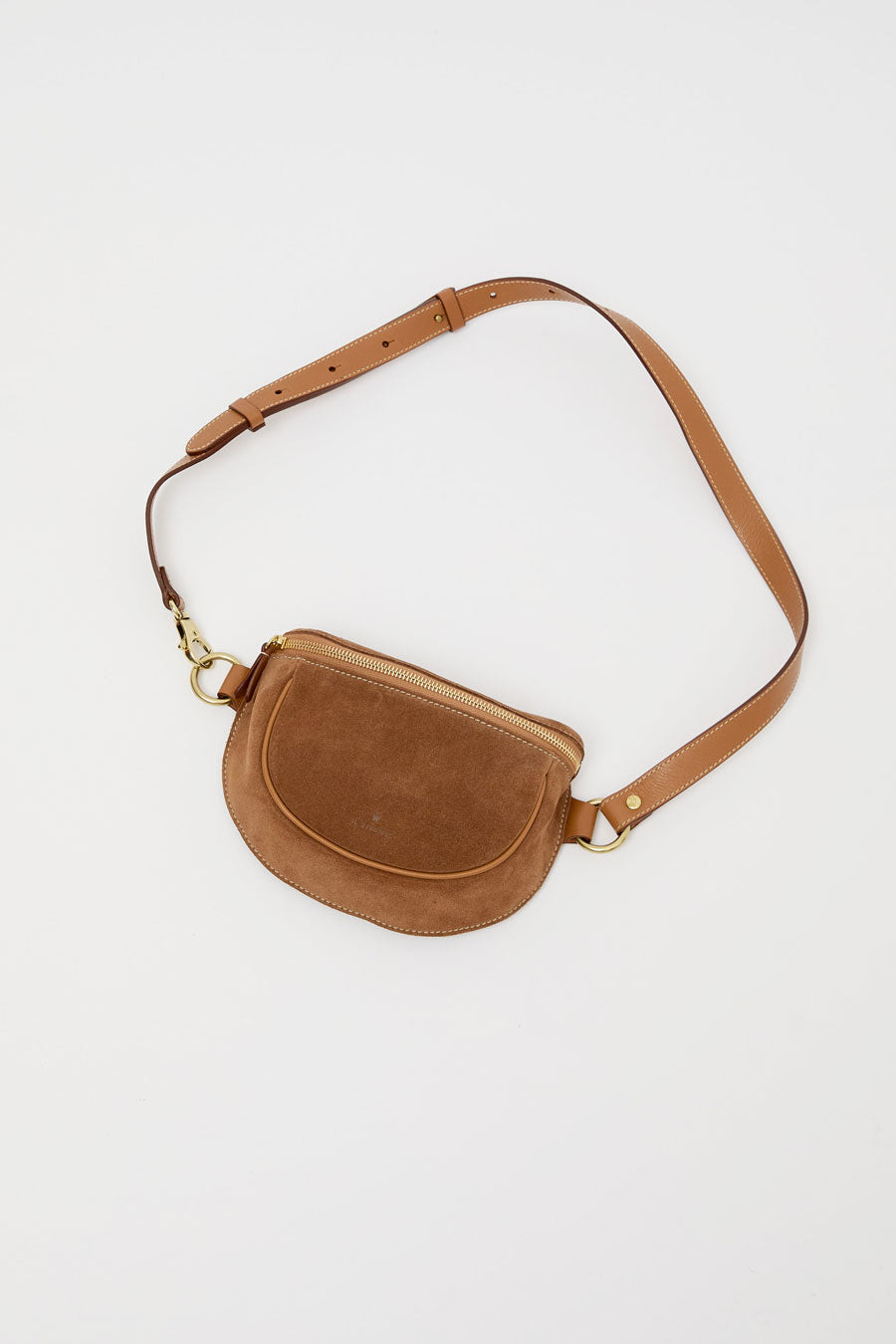Il Bisonte Oliveta Belt Bag in Gianduia Suede