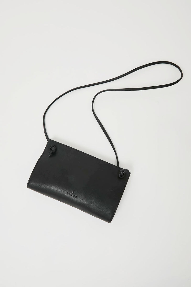 Il Bisonte Snodo Crossbody Bag in Nero
