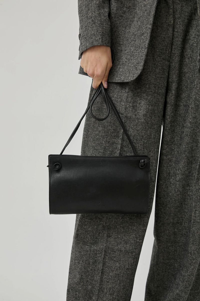 Il Bisonte Snodo Crossbody Bag in Nero