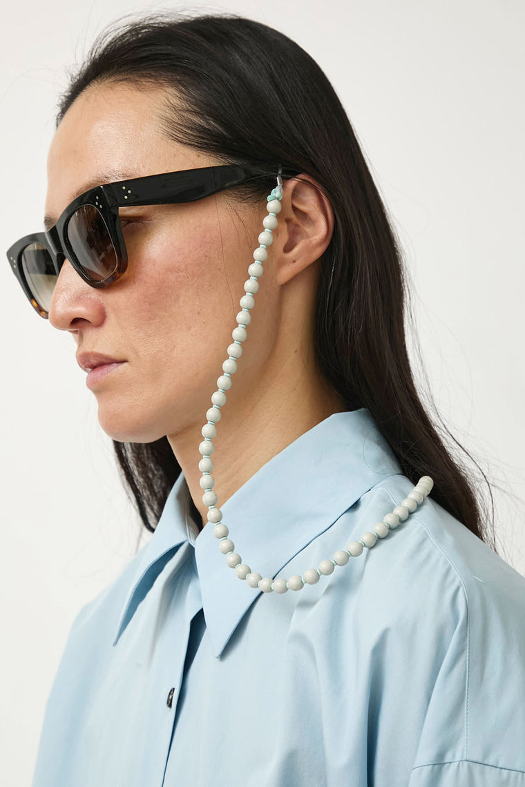 Ina Seifart Brillenkette Glasses Chain in Light Grey