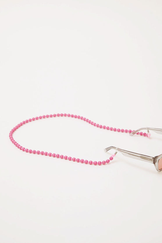 Ina Seifart Brillenkette Glasses Chain in Rose with Rose Thread