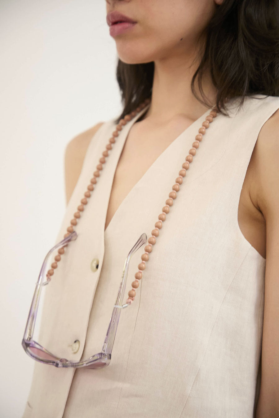 Ina Seifart Glasses Chain in Mocca
