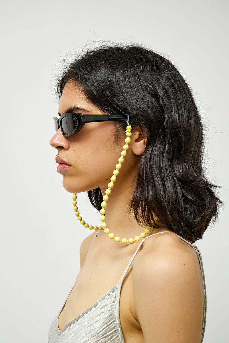 Ina Seifart Glasses Chain in Pastel Yellow