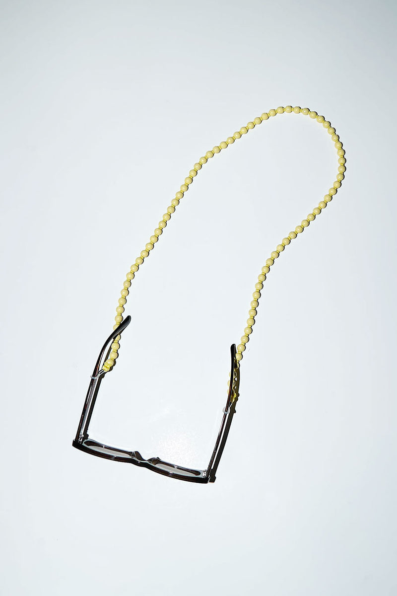 Ina Seifart Glasses Chain in Pastel Yellow