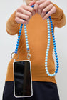 Ina Seifart Handykette Iphone Necklace in Blue Duo