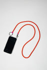 Ina Seifart Handykette Iphone Necklace in Orange with Pink Thread