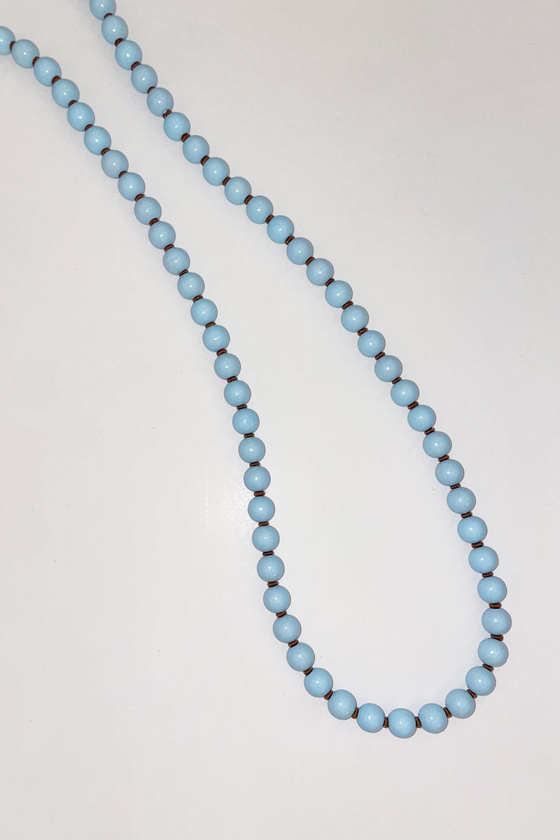 Ina Seifart Handykette Phone Necklace in Pastel Blue and Mocca