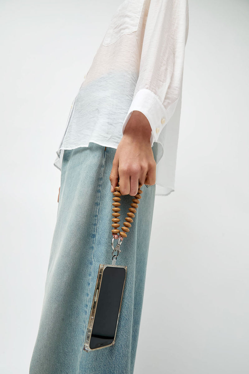 Ina Seifart Linse Keyholder and Phone Chain in Mocca
