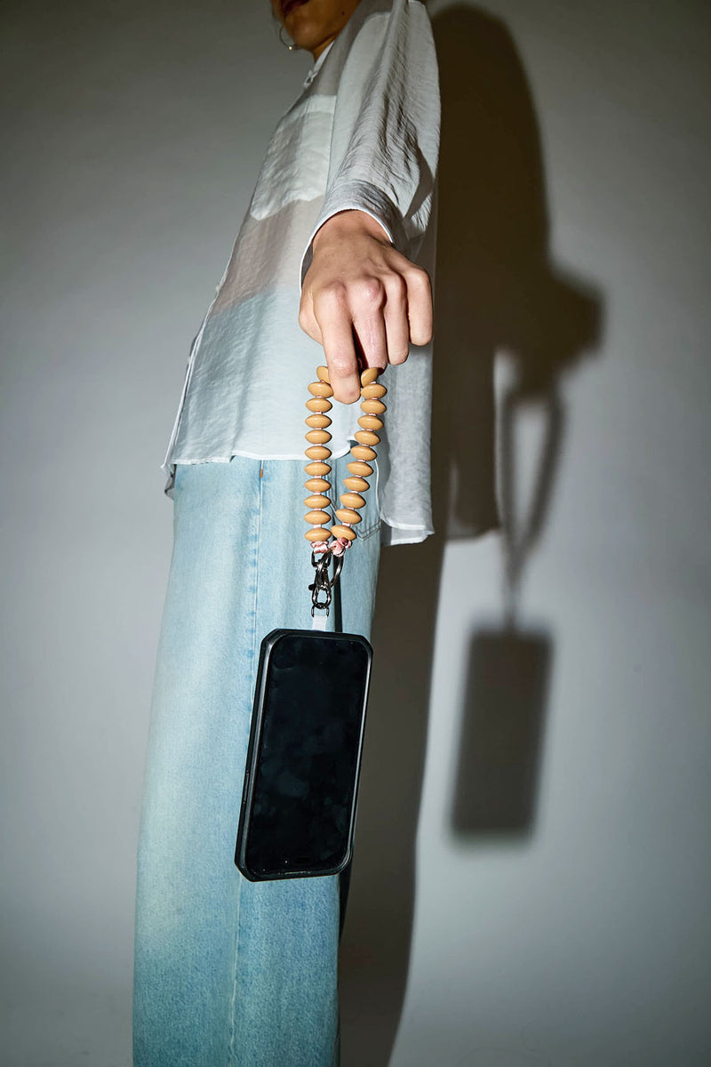 Ina Seifart Linse Keyholder and Phone Chain in Mocca