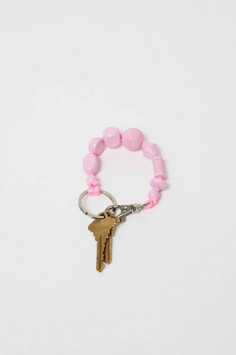 Ina Seifart Perlen Mix Short Keyholder in Pastel Rose