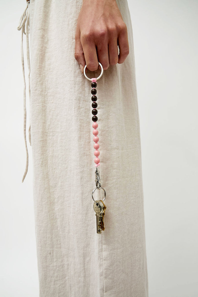 Ina Seifart Perlen Short Keychain in Blush Duo