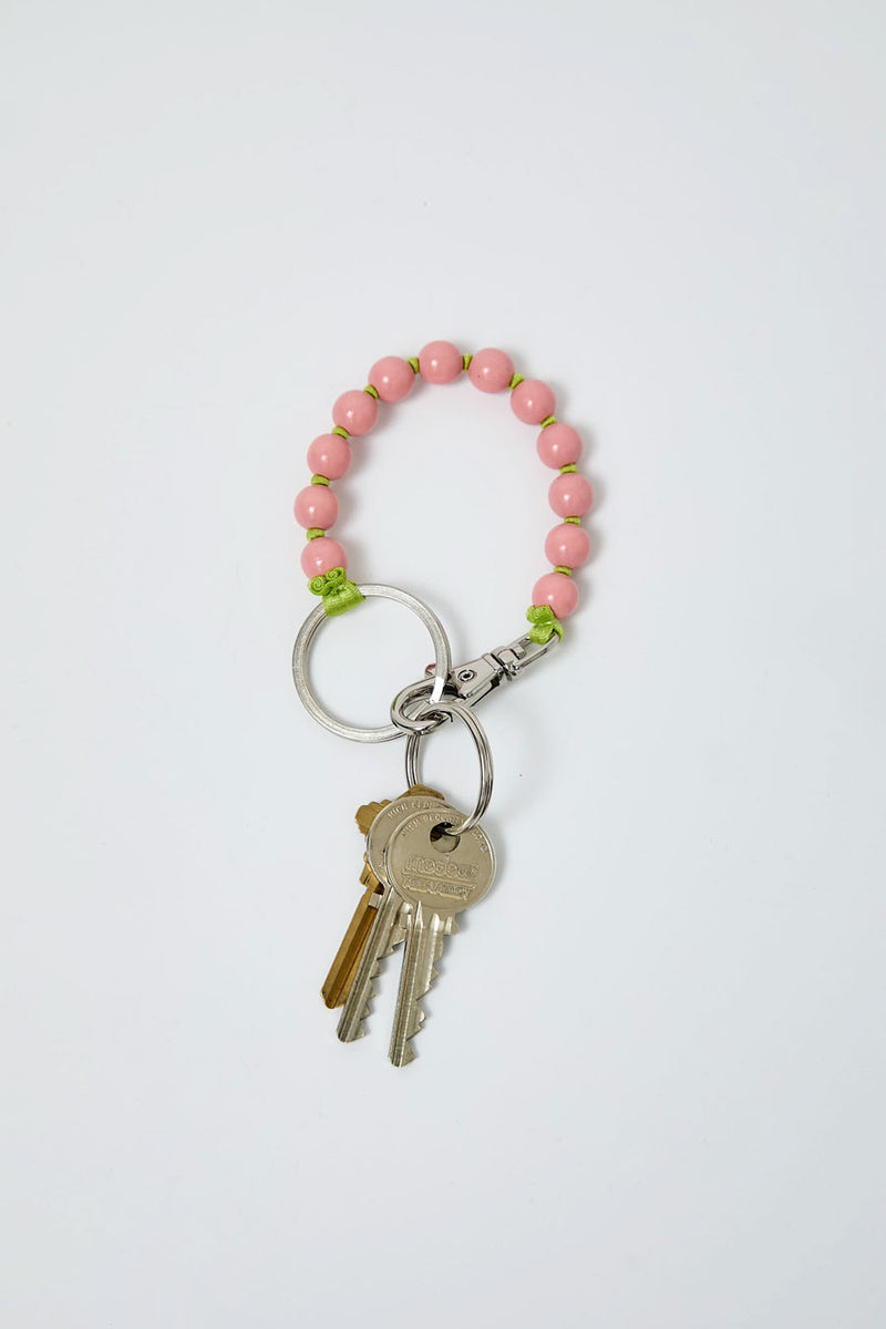Ina Seifart Perlen Short Keychain in Blush Lime