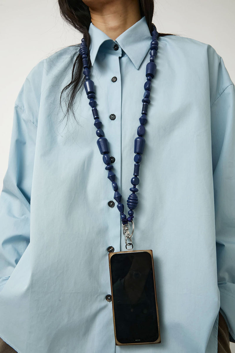 Ina Seifart Perlenmix Handykette Phone Necklace in Blueberry