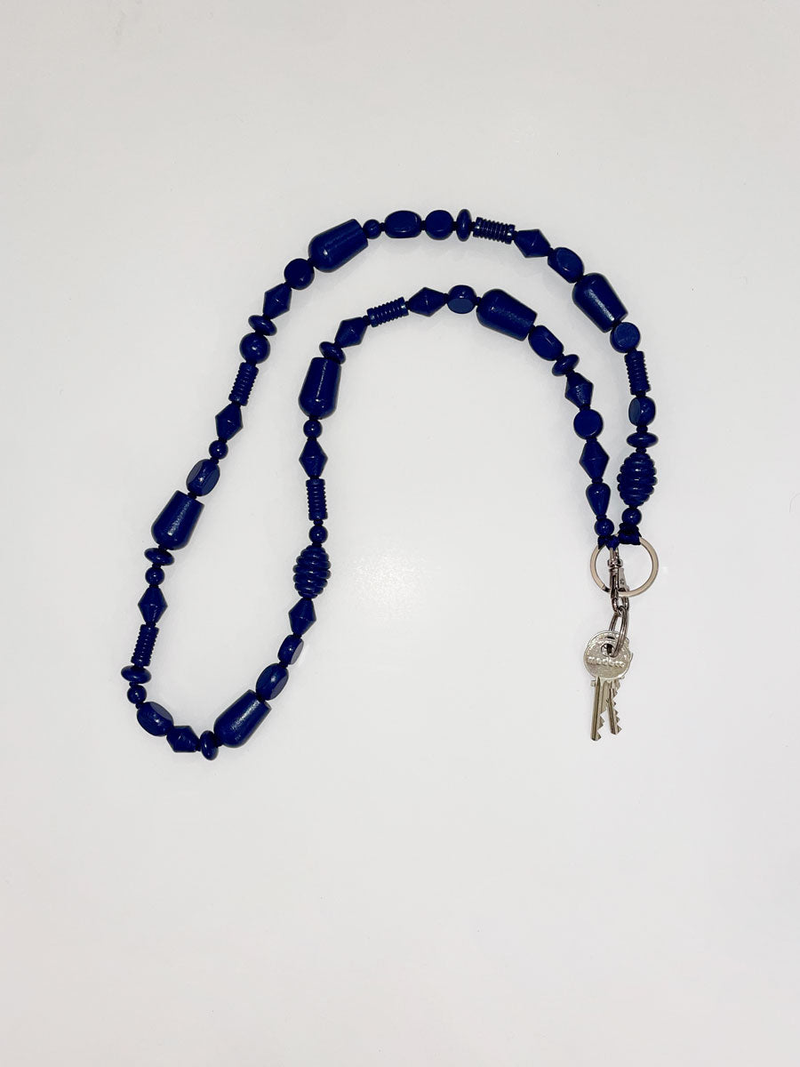 Ina Seifart Perlenmix Handykette Phone Necklace in Blueberry