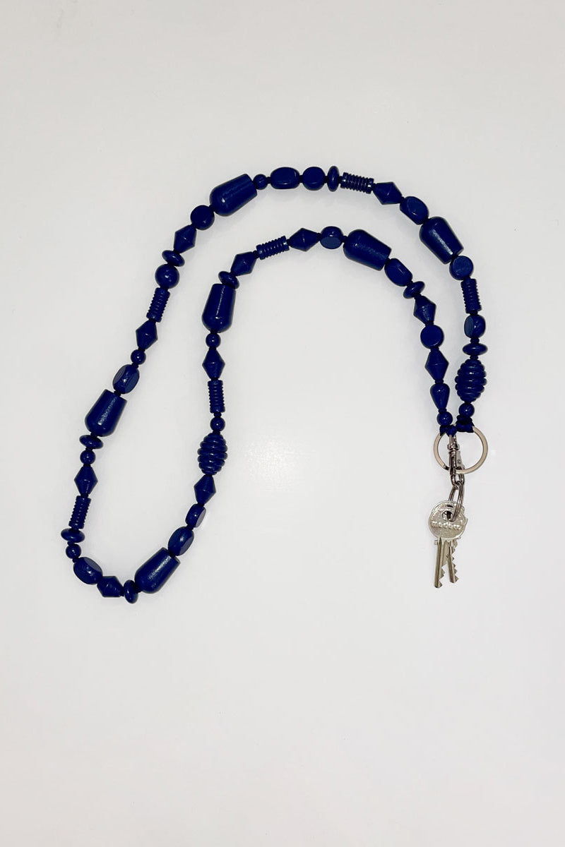 Ina Seifart Perlenmix Handykette Phone Necklace in Blueberry