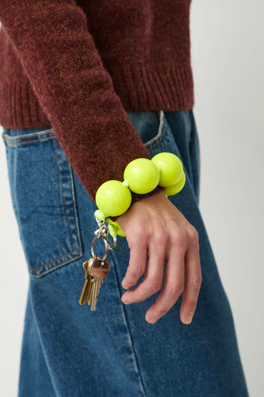 Ina Seifart XL Keyholder in Neon Yellow