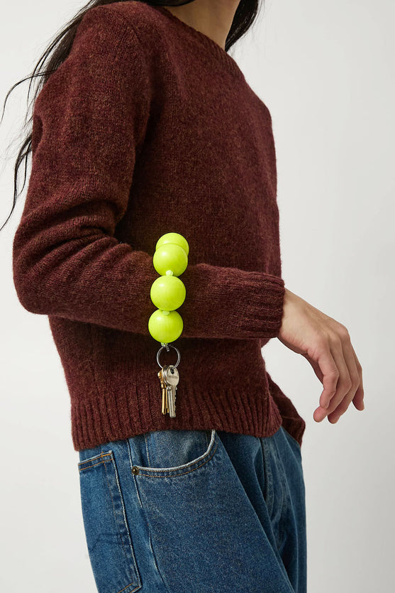 ina .seifart ミニカー　キーホルダー Ina Seifart XL Keyholder in Neon Yellow – No.6 Store