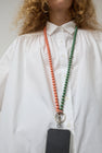 Ina Seifart Handykette Phone Necklace in Lax and Salvia Duo