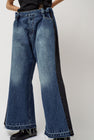 KSENIASCHNAIDER Baggy Jeans with Contrast Sidelines in Blue and Black