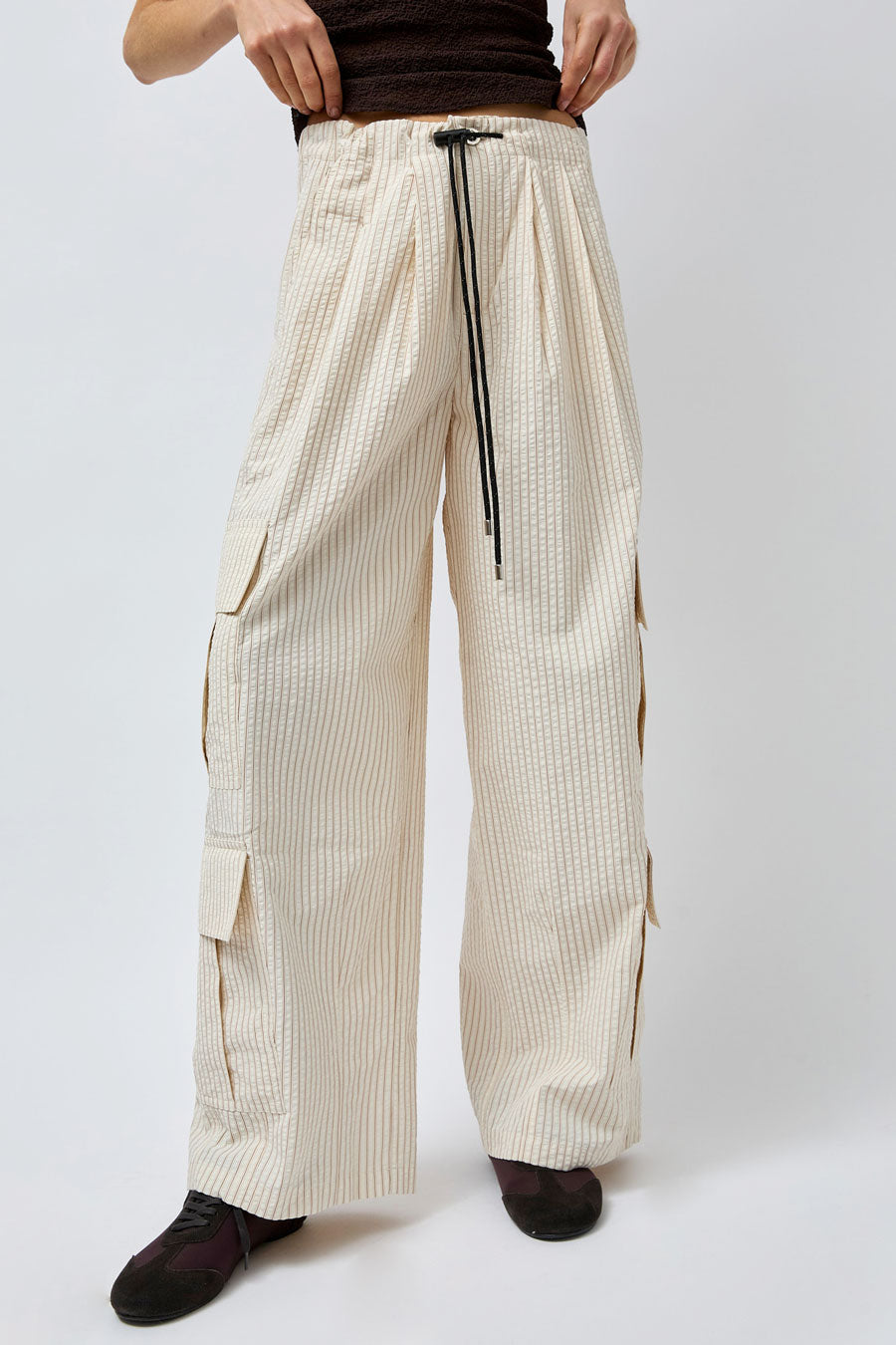 KkCo Baslat Pant in Striped Natural