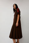 KkCo Box Pleat Dress in Mud