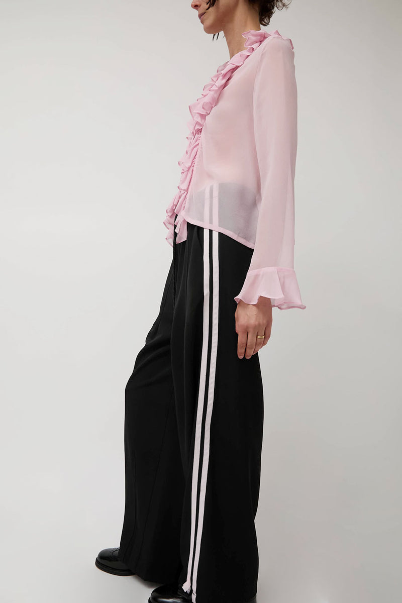 KkCo Coil Silk Top in Blush