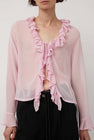 KkCo Coil Silk Top in Blush