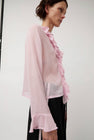 KkCo Coil Silk Top in Blush