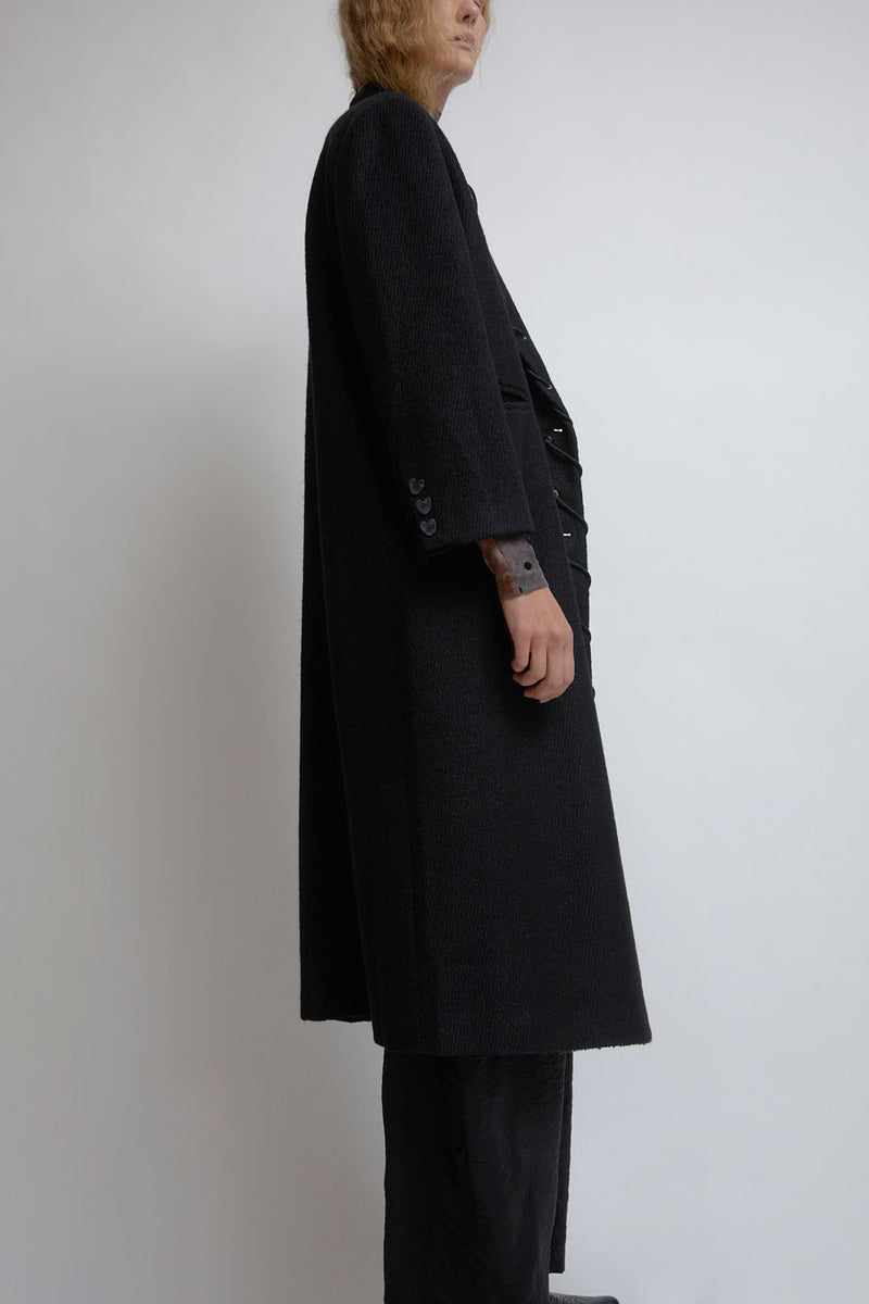 KkCo Cord Moss Coat in Onyx