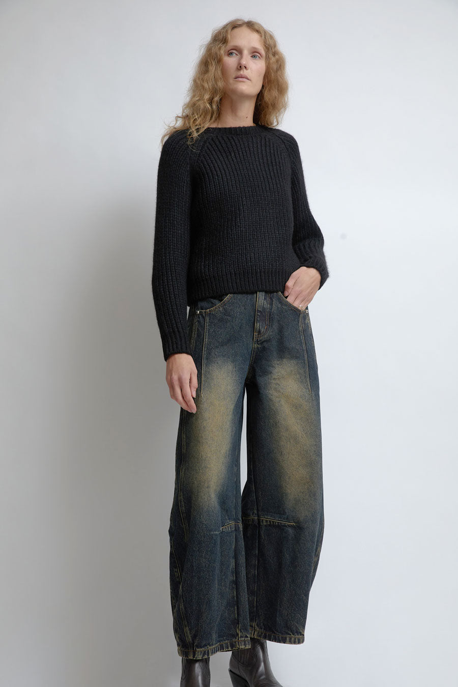 KkCo Dart Denim in Slug Wash