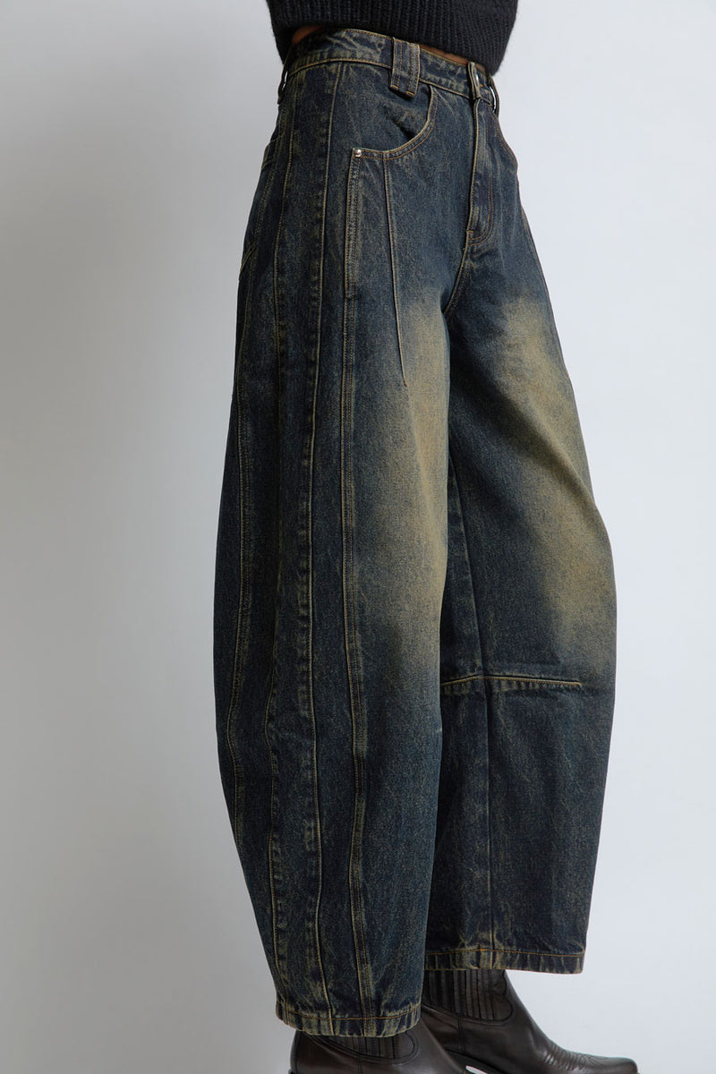 KkCo Dart Denim in Slug Wash
