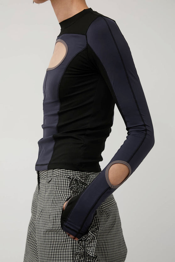 KkCo Paneled Kick Base Layer in Midnight