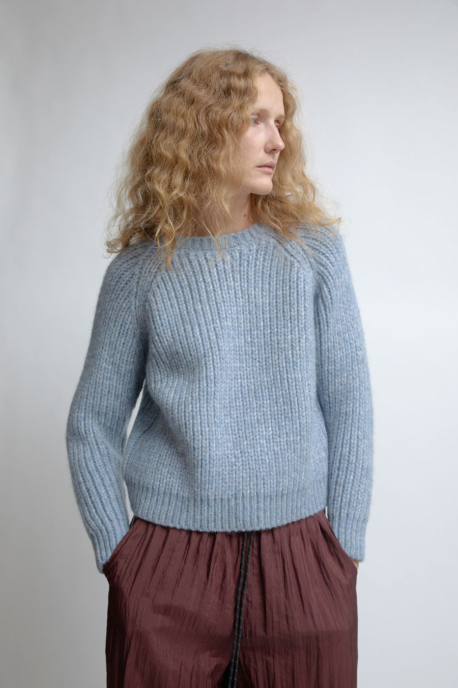 KkCo Polar Crewneck Sweater in Sky